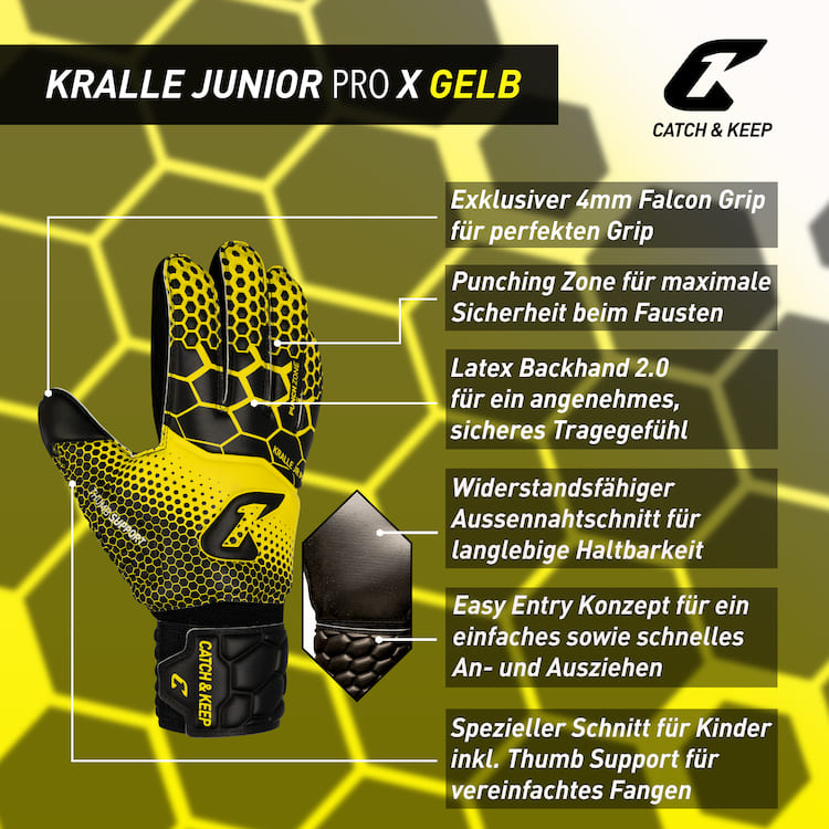 Kralle Junior Pro 3.0 Gelb