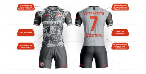 [0011] Sublimations-Set Spieler (Trikot + Short)